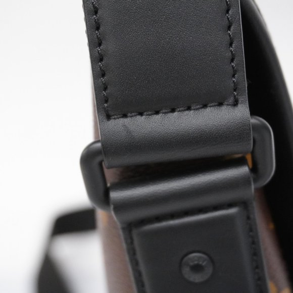 Louis Vuitton Shoulder Bag Monogram Macassar Magnetic M45557 Brown Noir Men's - Picture 13 of 16